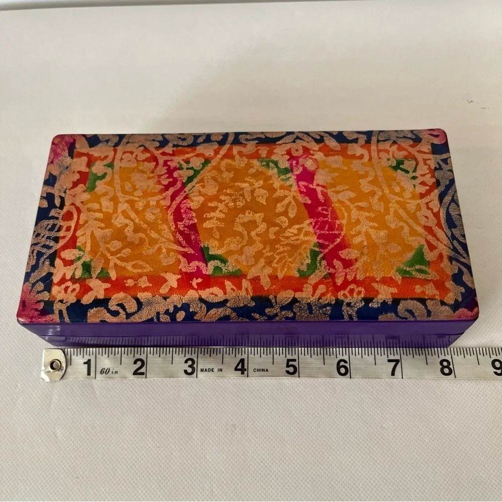 Vintage purple orange